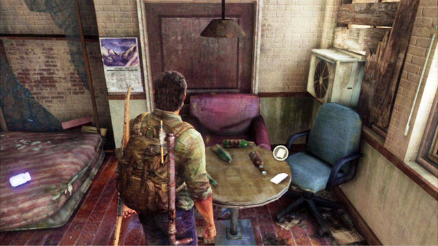 After you are done, follow Bill to the first floor and explore this area also - Safehouse - Bills Town - The Last of Us - Game Guide and Walkthrough