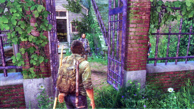As soon as the area is clear, follow Bill - Safehouse - Bills Town - The Last of Us - Game Guide and Walkthrough