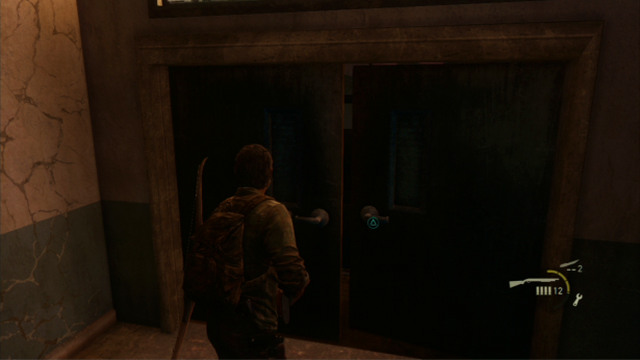 This way, you will clear the area and you will be able to open the door a bit further - High School Escape (text & map) - Bills Town - The Last of Us - Game Guide and Walkthrough