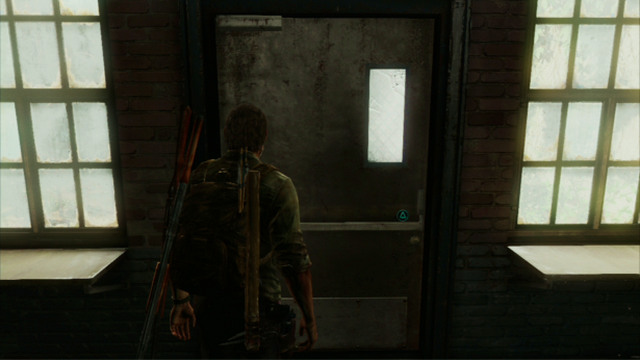 Climb the stairs to get to the first floor, and jump down to the street level - Alone and Forsaken (text & map) - Pittsburgh - The Last of Us - Game Guide and Walkthrough