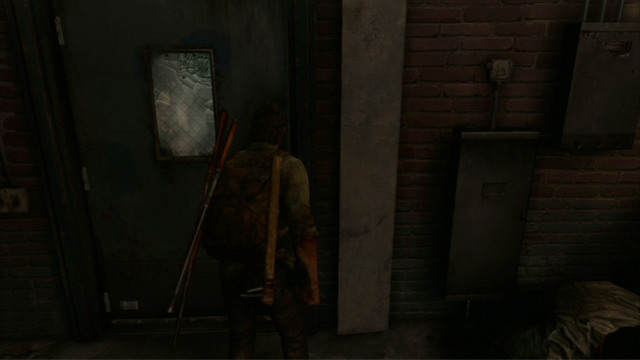 When you finish, leave through the door to the left - Alone and Forsaken (text & map) - Pittsburgh - The Last of Us - Game Guide and Walkthrough