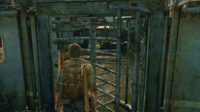 A bit later you will run into a turnstile - Alone and Forsaken (text & map) - Pittsburgh - The Last of Us - Game Guide and Walkthrough