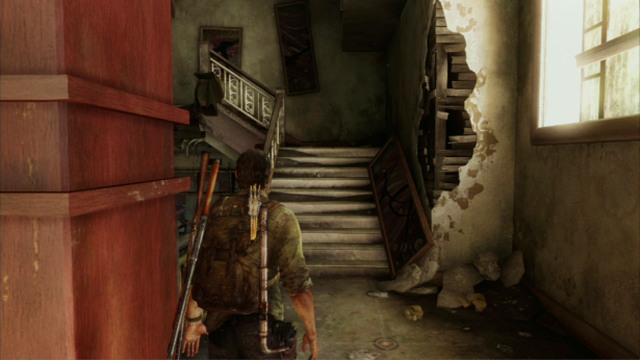 Once you have collected all the useful items, climb up and go left - Hotel Lobby (text & maps) - Pittsburgh - The Last of Us - Game Guide and Walkthrough