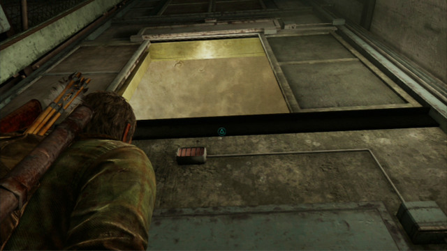 After you enter, squeeze through the slit to the right and help Ellie up to the exit - Hotel Lobby (text & maps) - Pittsburgh - The Last of Us - Game Guide and Walkthrough