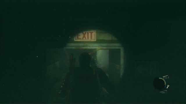 Return then to the water and keep swimming underwater, through the door marked as the EXIT - Hotel Lobby (text & maps) - Pittsburgh - The Last of Us - Game Guide and Walkthrough