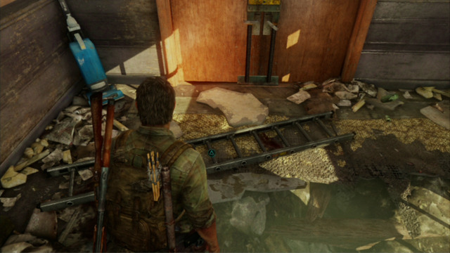As soon as all of the enemies drop dead, you will have to find a ladder - Hotel Lobby (text & maps) - Pittsburgh - The Last of Us - Game Guide and Walkthrough