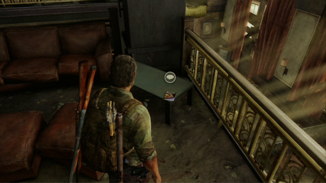 This way you will reach a bar where there are a few useful items - Hotel Lobby (text & maps) - Pittsburgh - The Last of Us - Game Guide and Walkthrough