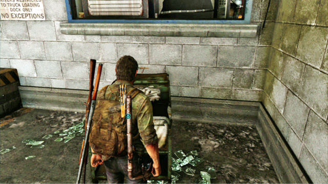 You need to move the trolley to the wall at the other side , so both of you can continue - Financial District - Pittsburgh - The Last of Us - Game Guide and Walkthrough