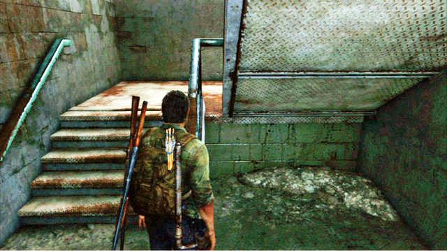 As soon as the bandits walk away, continue to the left until you reach a small staircase - Financial District - Pittsburgh - The Last of Us - Game Guide and Walkthrough