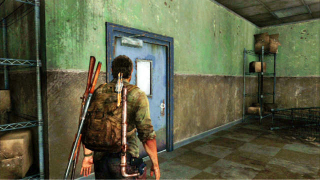 Inside, you will find a lot of items and a door that can be opened with a knife - Financial District - Pittsburgh - The Last of Us - Game Guide and Walkthrough