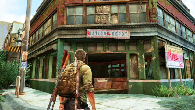 Once they are dead, search thoroughly the building near to the tank - Financial District - Pittsburgh - The Last of Us - Game Guide and Walkthrough