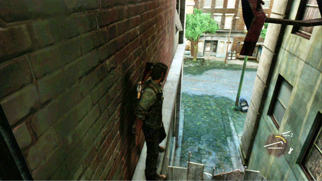 Leave the flat through the window and walk over the ledge a bit further - Financial District - Pittsburgh - The Last of Us - Game Guide and Walkthrough