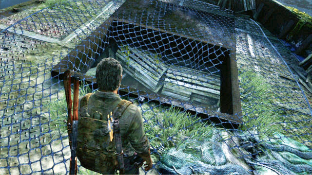 Once you are done, jump down under the deck, and leave through the hole in the side - Sewers - The Suburbs - The Last of Us - Game Guide and Walkthrough