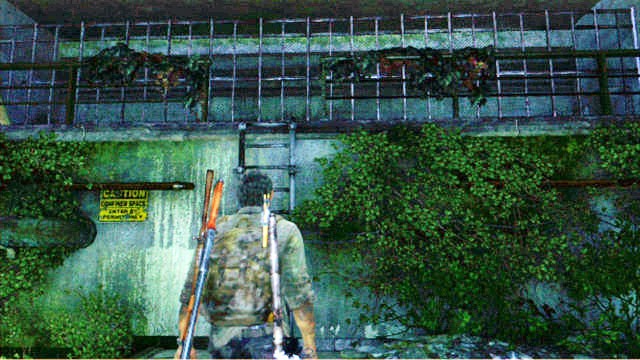 Go ashore at the other side and explore the pile of debris to the left - Sewers - The Suburbs - The Last of Us - Game Guide and Walkthrough