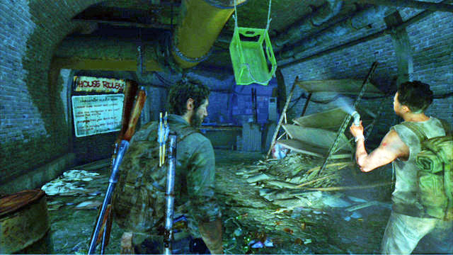 As you run ahead, you should reach a double door - Sewers - The Suburbs - The Last of Us - Game Guide and Walkthrough