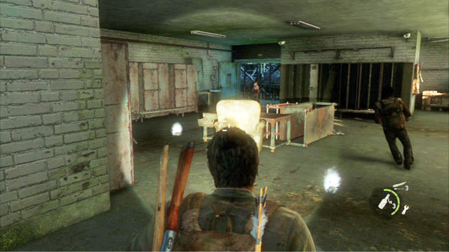 Eventually, you will get into a room with a table with many parts on it - Sewers - The Suburbs - The Last of Us - Game Guide and Walkthrough