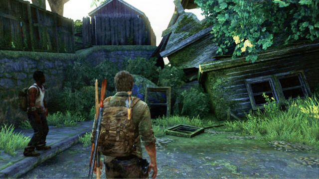 As you follow the road, you will reach a barricade across the way - Suburbs - The Suburbs - The Last of Us - Game Guide and Walkthrough