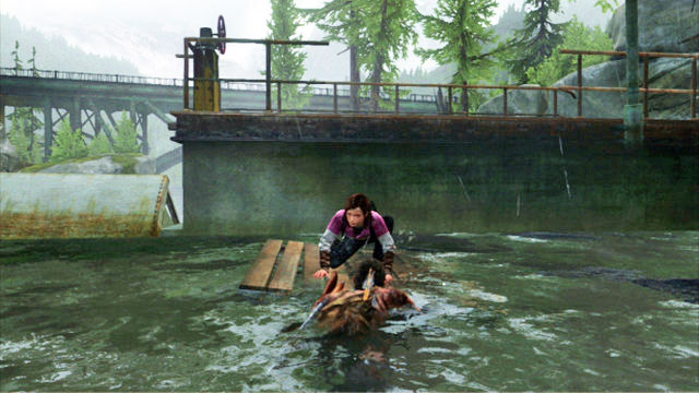 Thanks to the platform, you will be able to transport Ellie over to the other side of the dam - Hydroelectric Dam - Tommys Dam - The Last of Us - Game Guide and Walkthrough