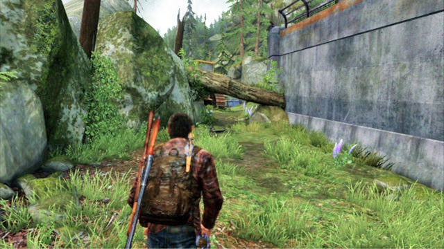 Once you are at the other side, climb the stairs and keep to the right side of the path - Hydroelectric Dam - Tommys Dam - The Last of Us - Game Guide and Walkthrough