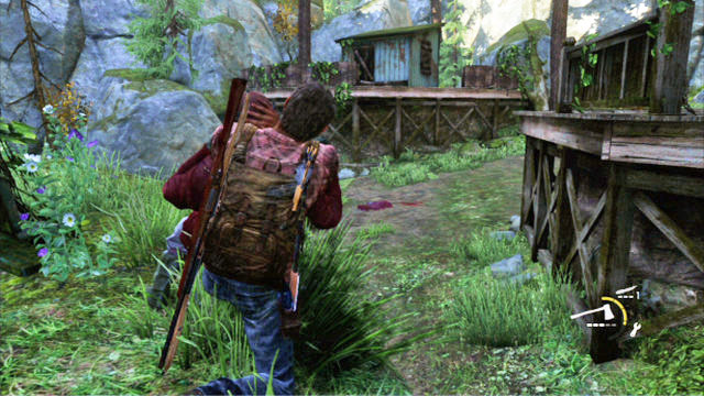 Strangle him quickly and eliminate the enemy staying in the nearby house - Ranch House - Tommys Dam - The Last of Us - Game Guide and Walkthrough
