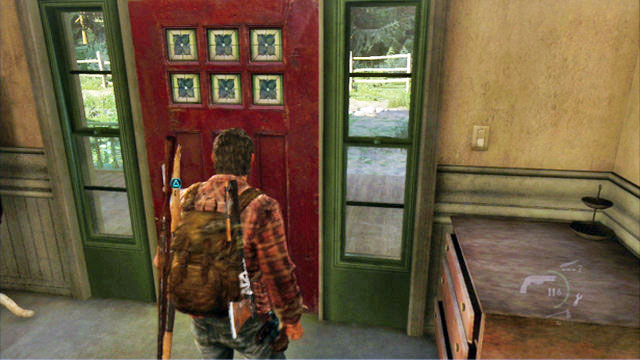 When the last one of the bandits dies, leave the building to complete this chapter - Ranch House - Tommys Dam - The Last of Us - Game Guide and Walkthrough
