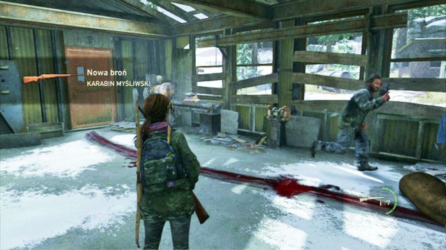 As soon as it's is over, you will obtain a hunting rifle and you will have to prepare yourself for a battle with mutants - The Hunt - Lakeside Resort - The Last of Us - Game Guide and Walkthrough