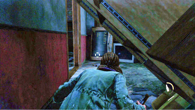 Therefore, turn to the left again and squeeze through the narrow passage, and go to the bathroom - Cabin Resort - Lakeside Resort - The Last of Us - Game Guide and Walkthrough