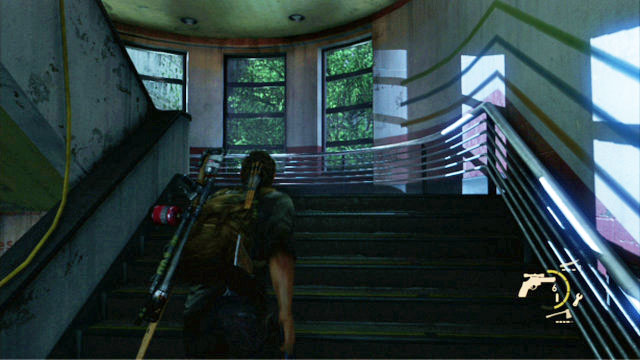 Once the man dies, walk through the door opened ajar and barricade it from the other side - The Hospital (text & map) - The Firefly Lab - The Last of Us - Game Guide and Walkthrough