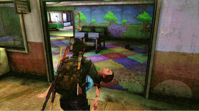 You now need to run, while carrying the girl, ahead, and avoid the soldiers that you get past - The Hospital (text & map) - The Firefly Lab - The Last of Us - Game Guide and Walkthrough