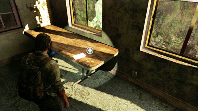 You will walk into a small room with the note on the table - The Quarantine Zone - Artifacts and pendants - The Last of Us - Game Guide and Walkthrough