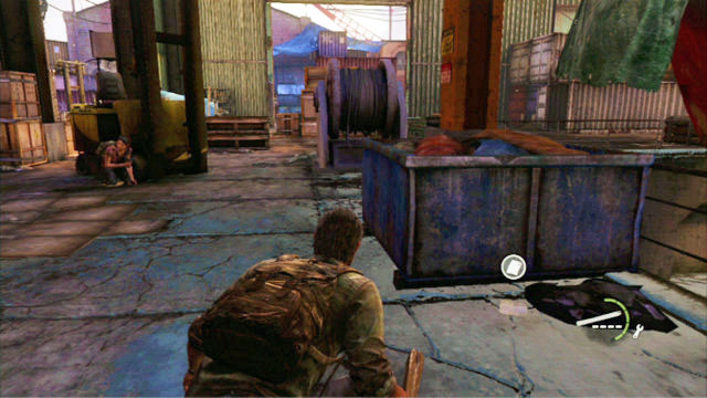 A few steps ahead, from the previous artifact, there is a large warehouse - The Quarantine Zone - Artifacts and pendants - The Last of Us - Game Guide and Walkthrough