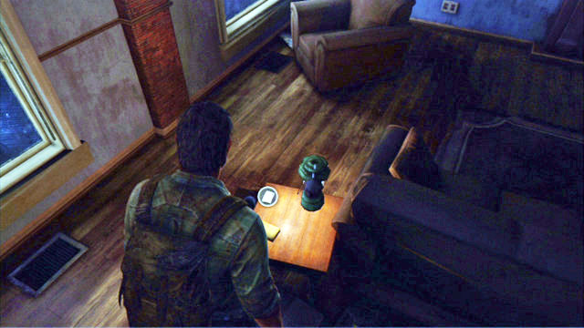 Right after you start your travel with Tess and Ellie, turn back and approach the table with the lamp on it - The Outskirts - Artifacts and pendants - The Last of Us - Game Guide and Walkthrough