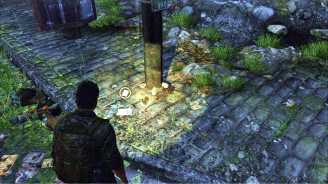 When you climb up to the road, approach the lamppost to the right - The Outskirts - Artifacts and pendants - The Last of Us - Game Guide and Walkthrough