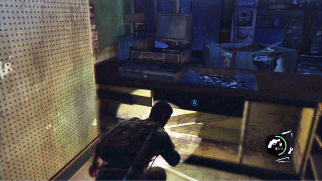 Go to the shop at the left-hand end of the location and search the drawer behind the counter - The Outskirts - Artifacts and pendants - The Last of Us - Game Guide and Walkthrough