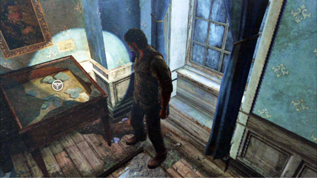 As you walk over the narrow passage, you will reach a cabinet with the next pendant in it - The Outskirts - Artifacts and pendants - The Last of Us - Game Guide and Walkthrough