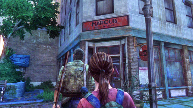 To the left of the camper, there is a music store - Bill's Town - Artifacts and pendants - The Last of Us - Game Guide and Walkthrough