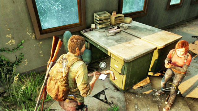 When they die, search the room with many desks thoroughly - Financial District and Escape the City (Pittsburgh) - Artifacts and pendants - The Last of Us - Game Guide and Walkthrough