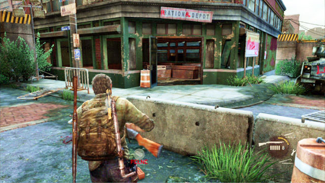 Once you eliminate all the soldiers near the previous artifact, explore thoroughly the building next to the tank - Financial District and Escape the City (Pittsburgh) - Artifacts and pendants - The Last of Us - Game Guide and Walkthrough