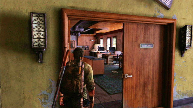 When you enter the flat with Henry's hideout, run ahead until you reach the conference room - Financial District and Escape the City (Pittsburgh) - Artifacts and pendants - The Last of Us - Game Guide and Walkthrough