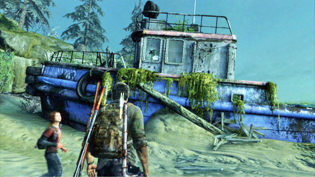 While going along the beach, you will bump into a shipwreck - The Suburbs - Sewer - Artifacts and pendants - The Last of Us - Game Guide and Walkthrough