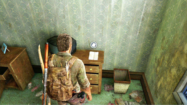 Inside, climb up to the higher floor and search through all of the rooms - Suburbs - Suburbs - Artifacts and pendants - The Last of Us - Game Guide and Walkthrough