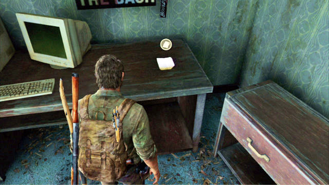 The note is on the desk on the first floor - Suburbs - Suburbs - Artifacts and pendants - The Last of Us - Game Guide and Walkthrough