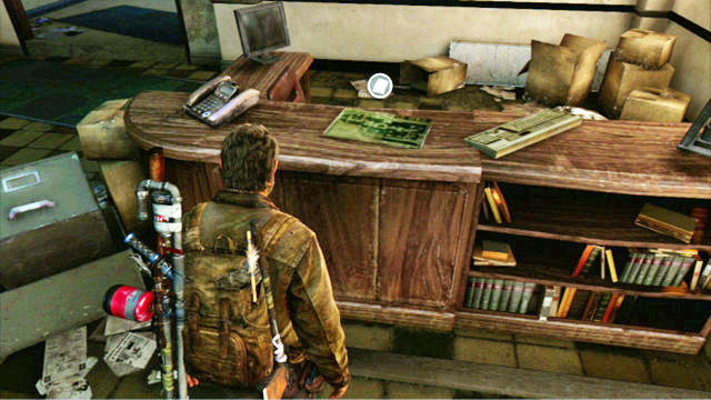 At the other side, there is a desk with the map on it - The University - Artifacts and pendants - The Last of Us - Game Guide and Walkthrough
