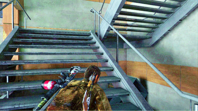 Once you reach the staircase inside the science building, climb up and approach the door to the left - The University - Artifacts and pendants - The Last of Us - Game Guide and Walkthrough