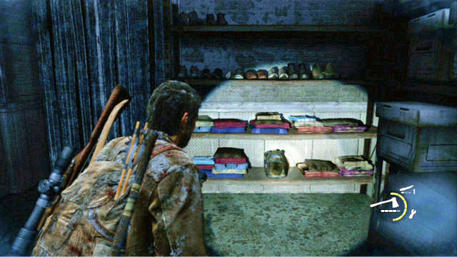 Joel will pick it up automatically after you reach the meat storage - Lakeside Resort - Artifacts and pendants - The Last of Us - Game Guide and Walkthrough