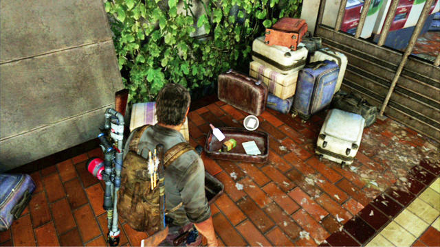 Down below, there is plenty of luggage and the note inside one of them - Bus Depot - Artifacts and pendants - The Last of Us - Game Guide and Walkthrough