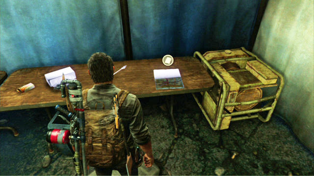 The map is inside the tent - Bus Depot - Artifacts and pendants - The Last of Us - Game Guide and Walkthrough
