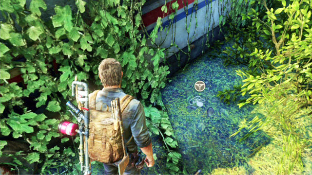 Behind the vehicle, there is one more pendant - Bus Depot - Artifacts and pendants - The Last of Us - Game Guide and Walkthrough