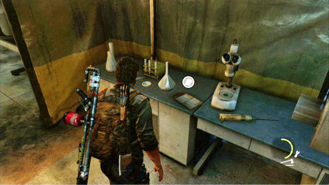Search it thoroughly because, the journal is inside - Firefly Lab - Artifacts and pendants - The Last of Us - Game Guide and Walkthrough