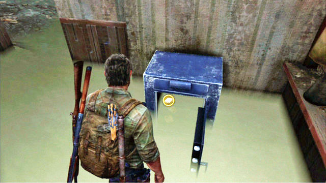 You need to return downstairs to find the safe in the room with the counter - Pittsburgh - Training manuals and tools - The Last of Us - Game Guide and Walkthrough